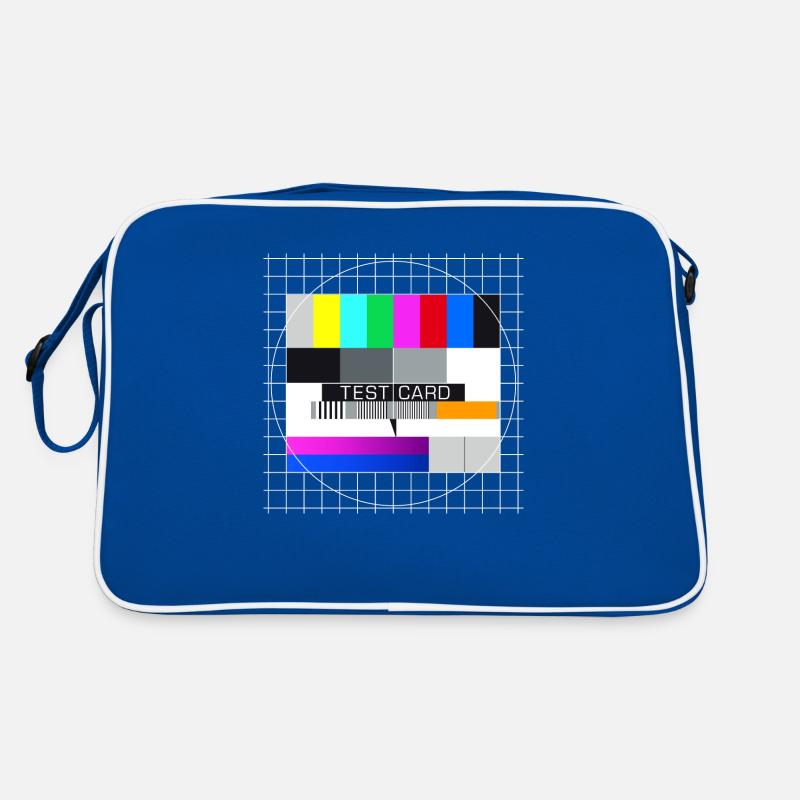 Testbild Fernsehen Bildschirm nostalgisch Display Retro Tasche