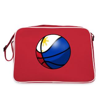Philippines Filipino Flag Basketball I Cadeau - Sac Retro - rouge/blanc - Dos