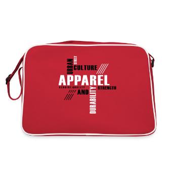 AUTHENTIC URBAN CULTURE - Retro Bag - red/white - Back