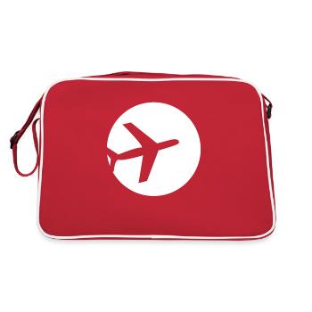 Avion en cercle - Sac Retro - rouge/blanc - Dos