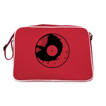 Disque vinyle Party Moon - Sac Retro - rouge/blanc - Dos