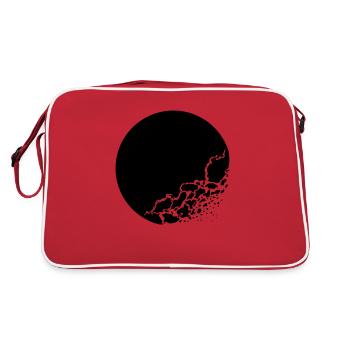 Moon - Retro Tasche - Rot/Weiß - Hinten
