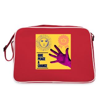 donner une chance à la paix - Sac Retro - rouge/blanc - Dos