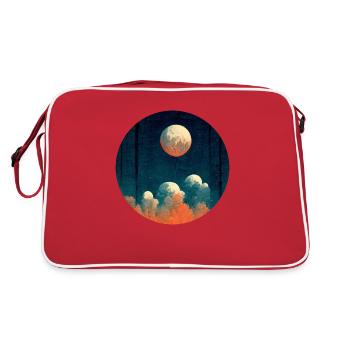 Lune le soir - Sac Retro - rouge/blanc - Dos