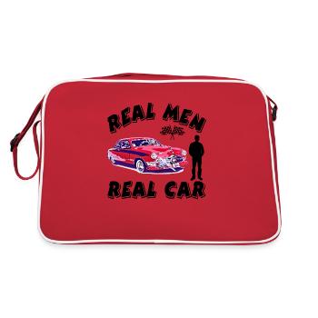 Auto - Retro Tasche - Rot/Weiß - Hinten