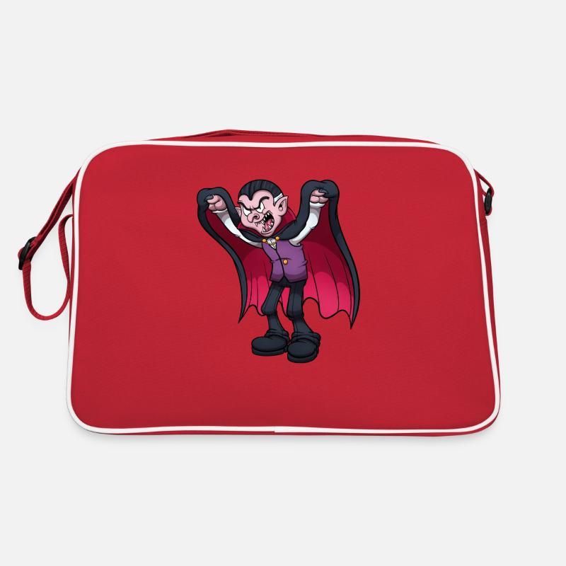 Vampir erschreckt dich Retro Tasche