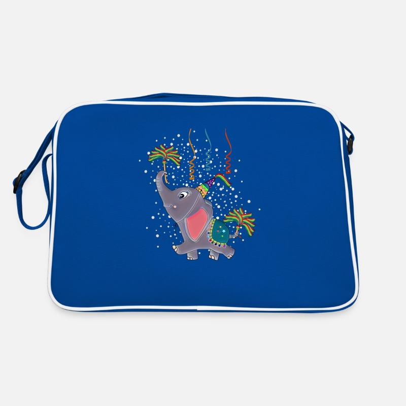 Geburtstags Elefant Retro Tasche