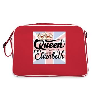 THE QUEEN ÉLISABETH - Sac Retro - rouge/blanc - Dos
