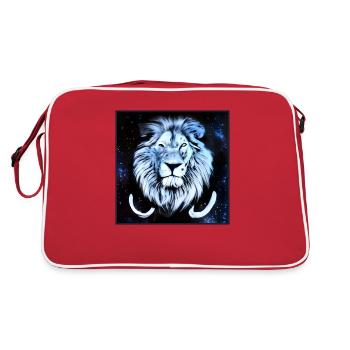 SURREAL LION 6 - Retro Bag - red/white - Back