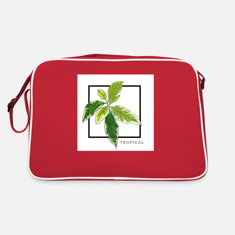 TROPICAL - Sac Retro - rouge/blanc