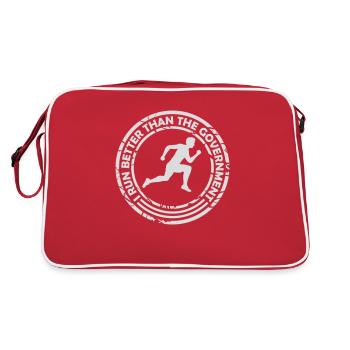 mieux fonctionner que le gouvernement - Sac Retro - rouge/blanc - Dos