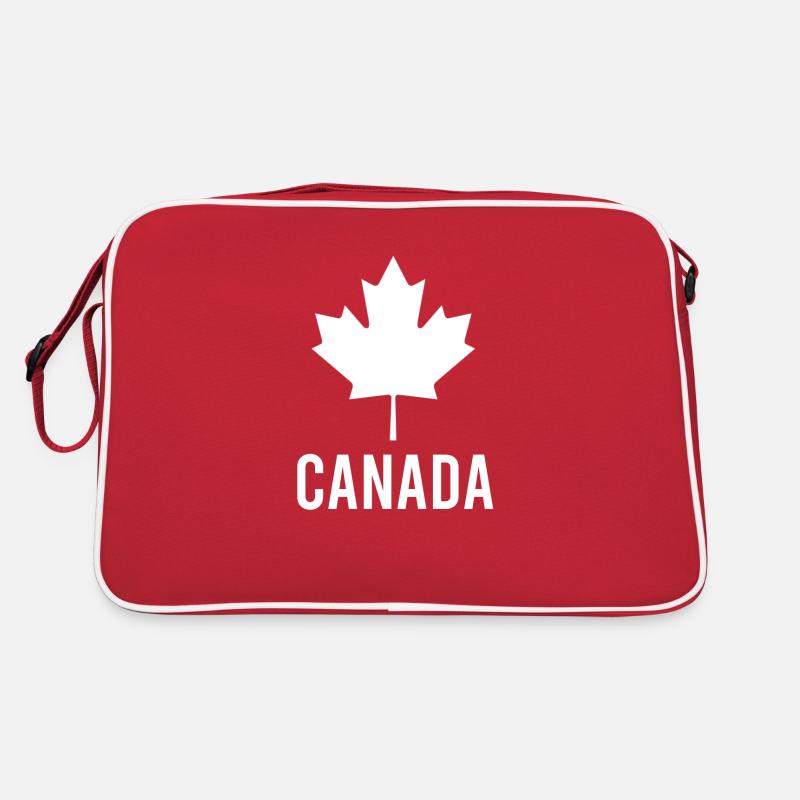 Kanada - Retro Tasche - Rot/Weiß