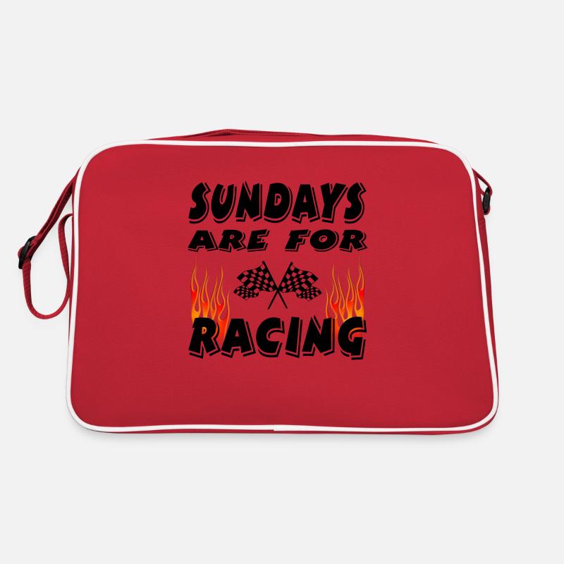 Auto - Retro Tasche - Rot/Weiß