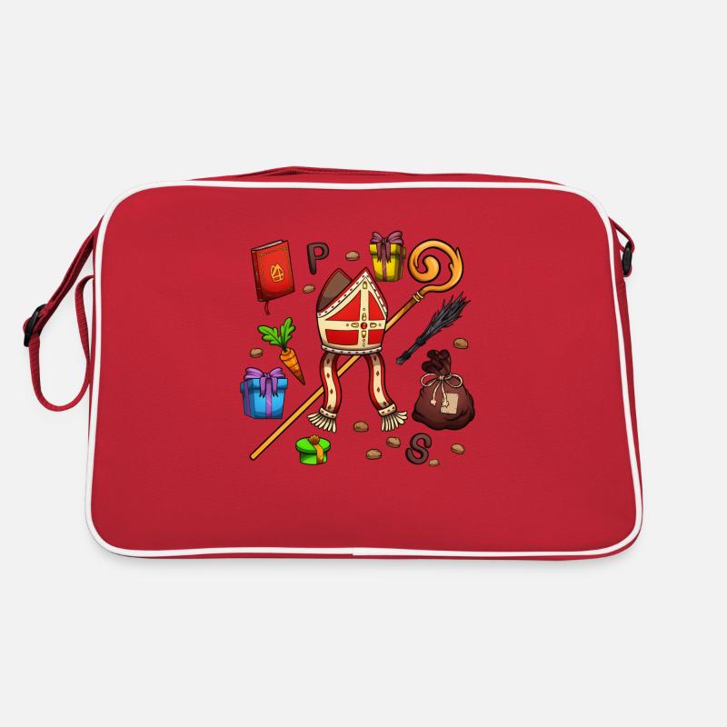 St. Nikolaus Elemente Retro Tasche