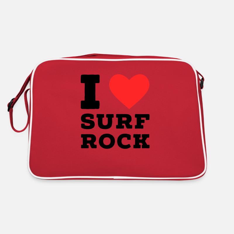 Ich liebe Surf Rock Retro Tasche