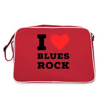 J’adore le blues rock - Sac Retro - rouge/blanc - Dos