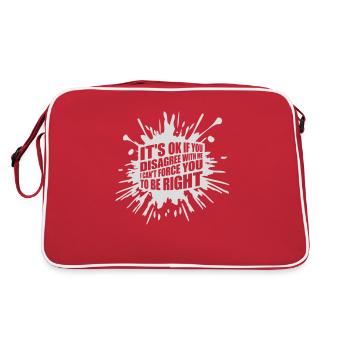 Vous n’êtes pas d’accord avec moi - Sac Retro - rouge/blanc - Dos