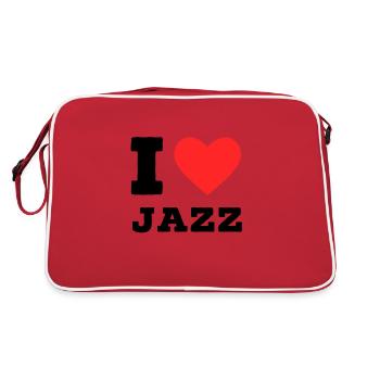 J’adore le jazz - Sac Retro - rouge/blanc - Dos