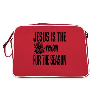 Jesus is the reason for the Season - Retro Bag - red/white - Back