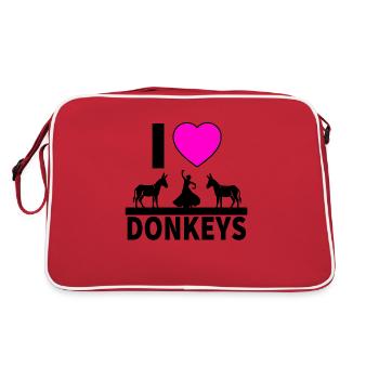 Donkey - Retro Bag - red/white - Back
