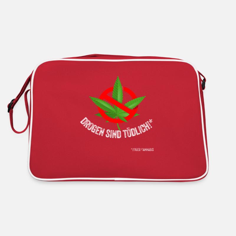 Drogen sind tödlich Retro Tasche