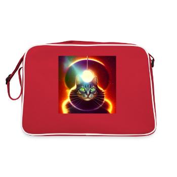Le chat de l’univers - Sac Retro - rouge/blanc - Dos