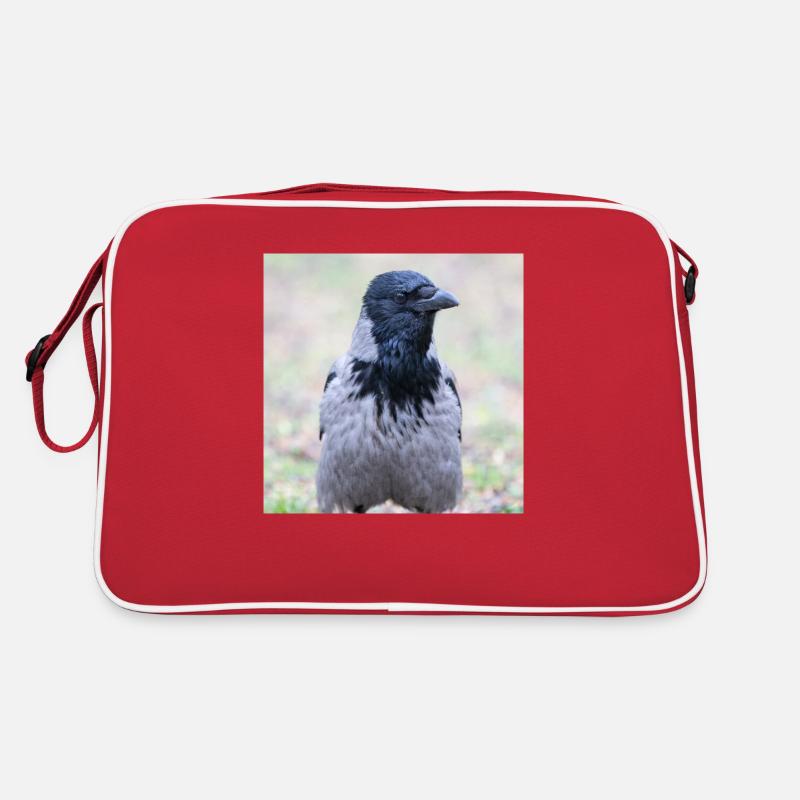 Carrion Crow (Aaskrähe, Corvus corone) Retro Bag