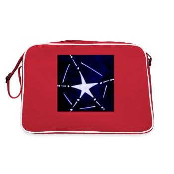 BLUE RESURRECTION STAR - Retro Bag - red/white - Back