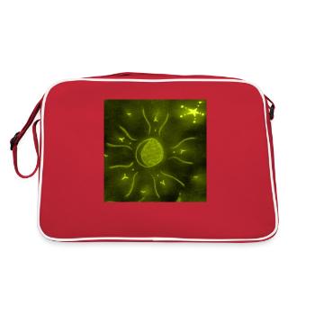LUNE ÉTOILÉE JAUNE - Sac Retro - rouge/blanc - Dos