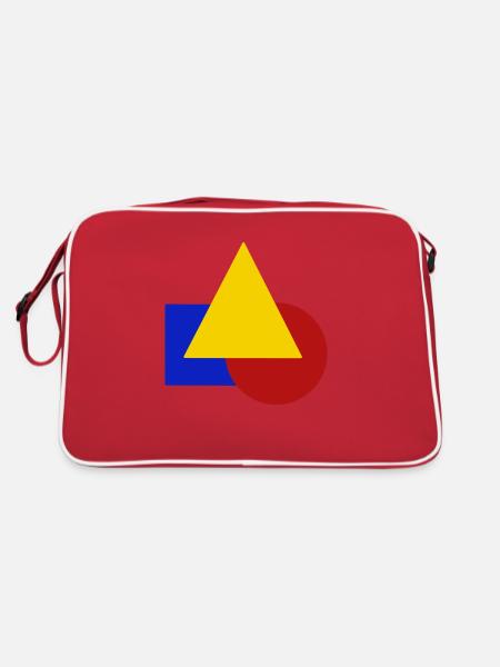 Géométrique - Sac Retro - rouge/blanc - Dos