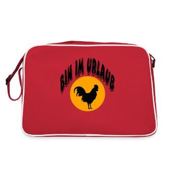 Bauernhof - Retro Tasche - Rot/Weiß - Hinten