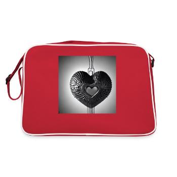 Bijoux coeur Metall - Sac Retro - rouge/blanc - Dos