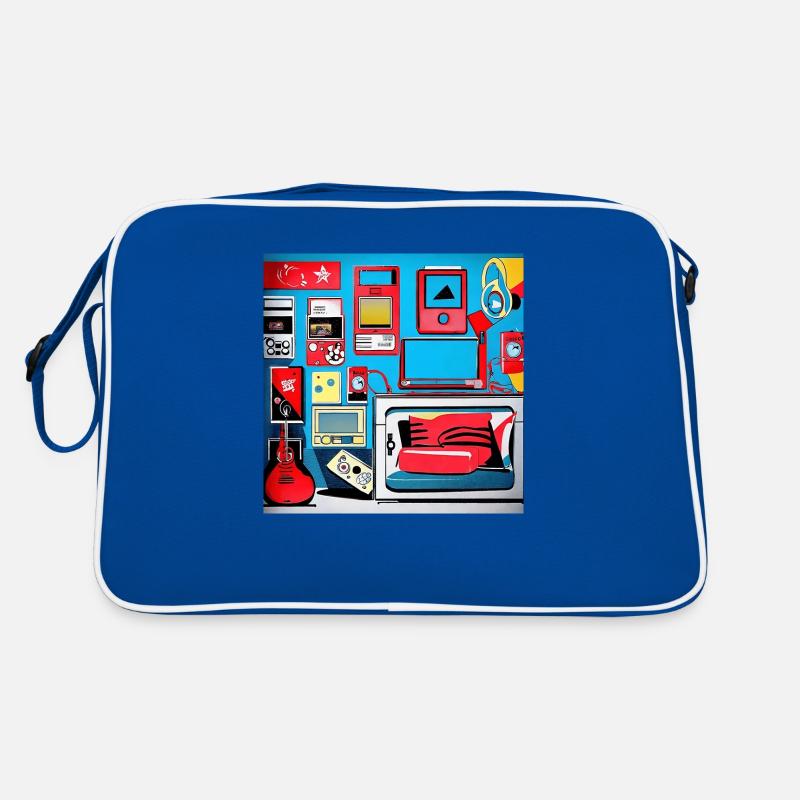 80er Style Retro Zimmer Retro Tasche
