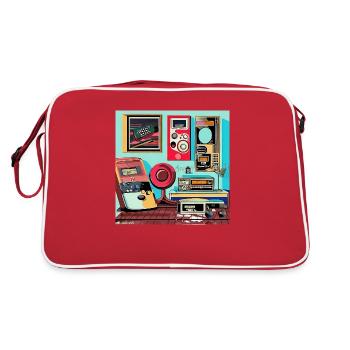80s Style Retro Room - Retro Bag - red/white - Back