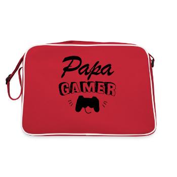 Papa gamer - Sac Retro - rouge/blanc - Dos