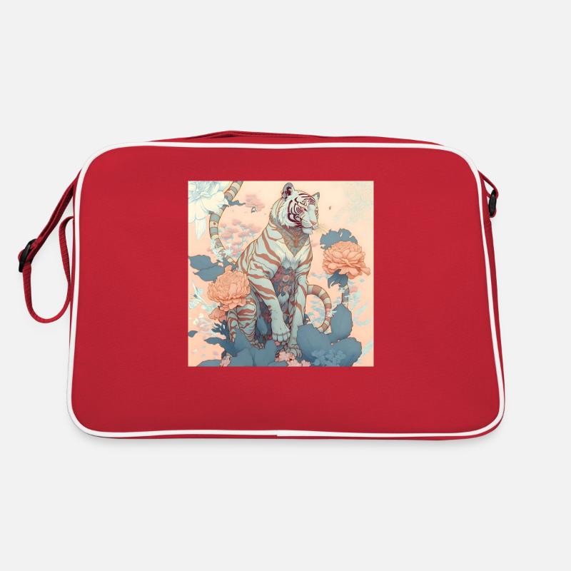 im Einklang mit der Natur Tiger Retro Tasche
