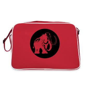 Éléphant - Sac Retro - rouge/blanc - Dos