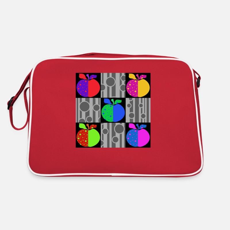 Äpfel Retro Tasche