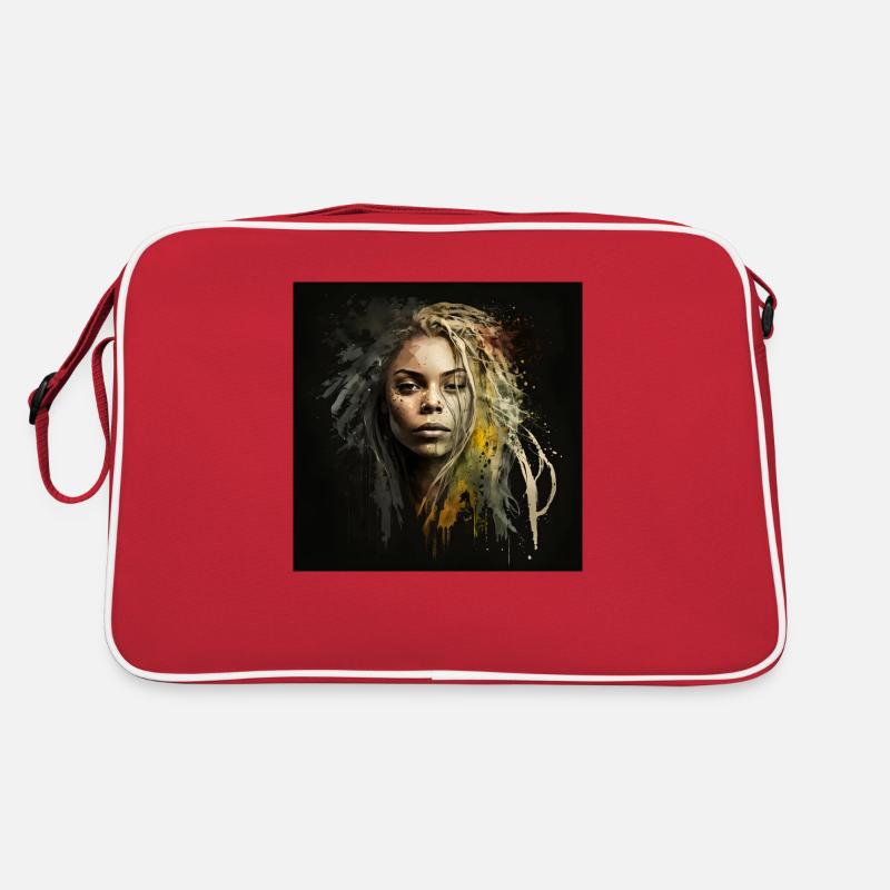 Face Frau Dreadlocks n°14 Retro Tasche