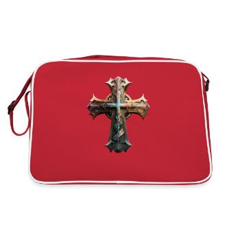 Christian Cross Symbol - Sac Retro - rouge/blanc - Dos