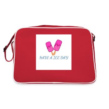 Have a nice day - Retro Bag - red/white - Back