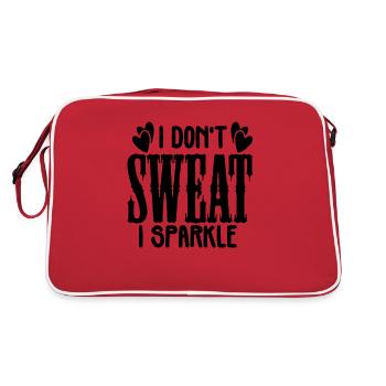 Je ne transpire pas je brille - Sac Retro - rouge/blanc - Dos