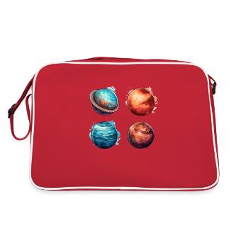 The Cosmic System - Planets - Retro Bag - red/white - Back