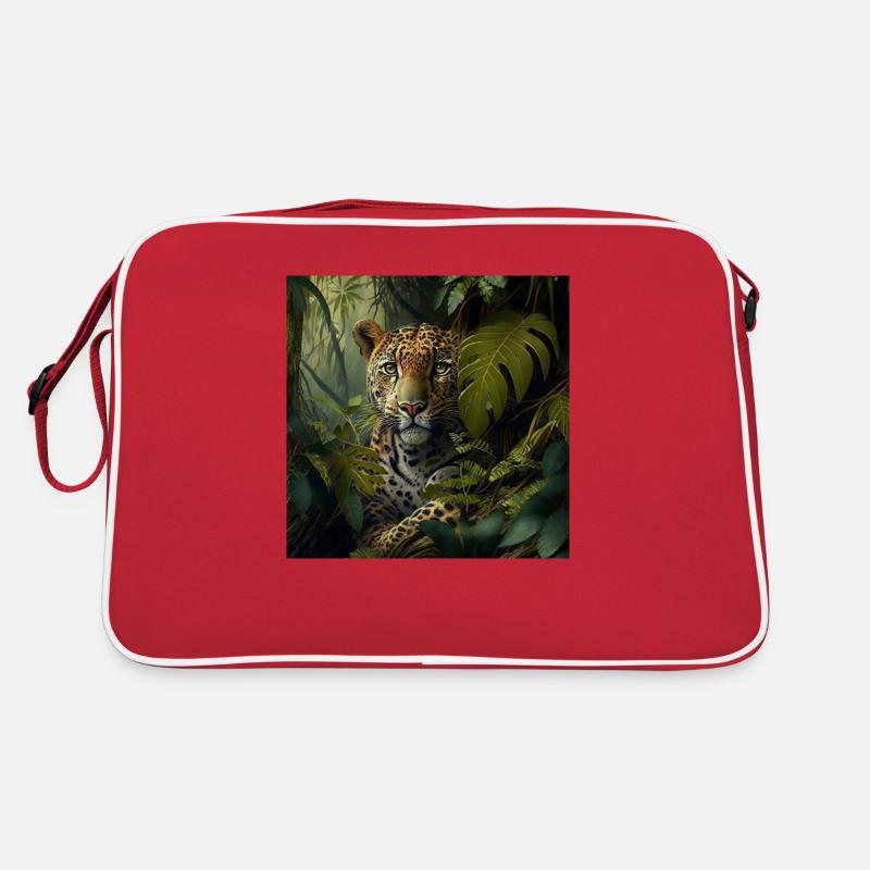 Leopard in der Natur Retro Tasche