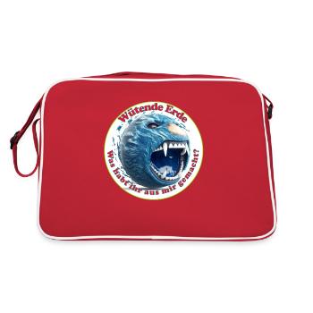 Si la terre pouvait crier - Sac Retro - rouge/blanc - Dos