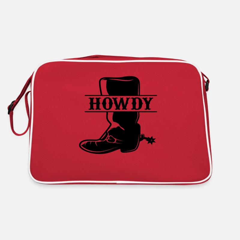 Howdy Cowboy Boots Retro Bag