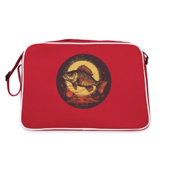 Barsch - Retro Tasche - Rot/Weiß - Hinten
