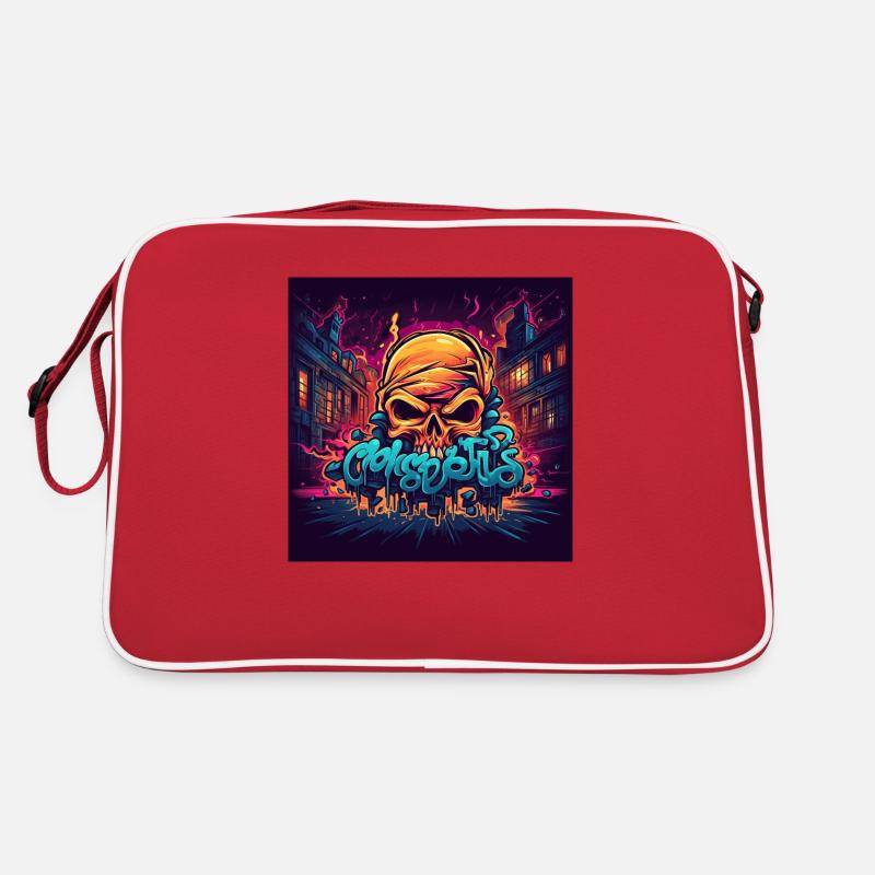 Graffiti Crâne Sac Retro