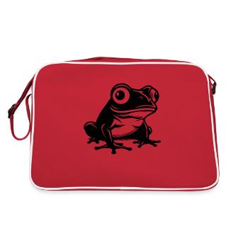Crapaud amphibien grenouille - Sac Retro - rouge/blanc - Dos