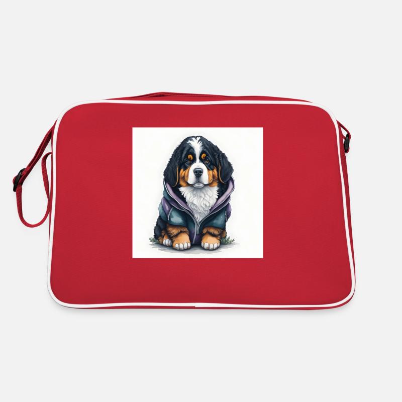Berner Sennenhund Retro Tasche